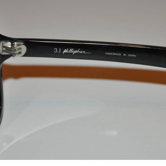 Phillip Lim Black Lucite & Stainless Steel Sunglasses - Picture 6 of 6